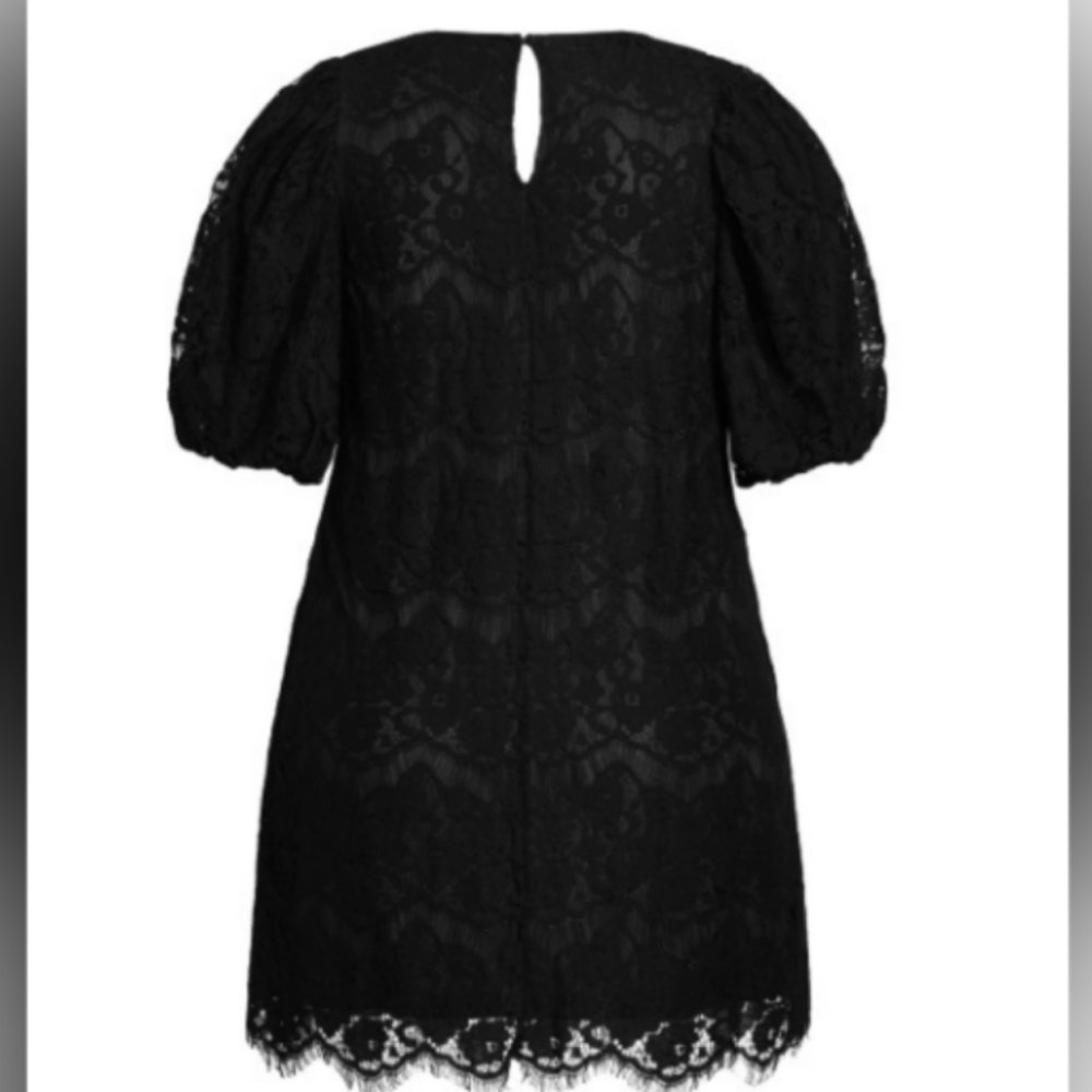 City Chic Nora Black Lace Dress 16 & 18 NWT - Picture 5 of 6